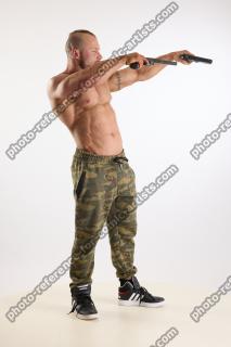 Duncan Action Pose With Guns